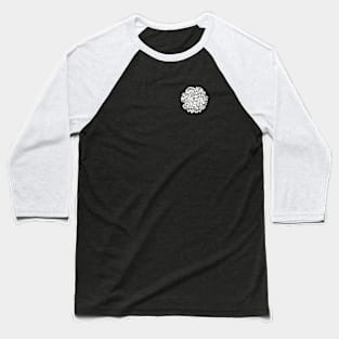 Flower circle White Baseball T-Shirt